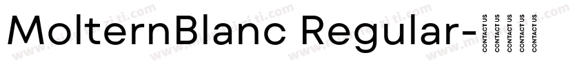 MolternBlanc Regular字体转换